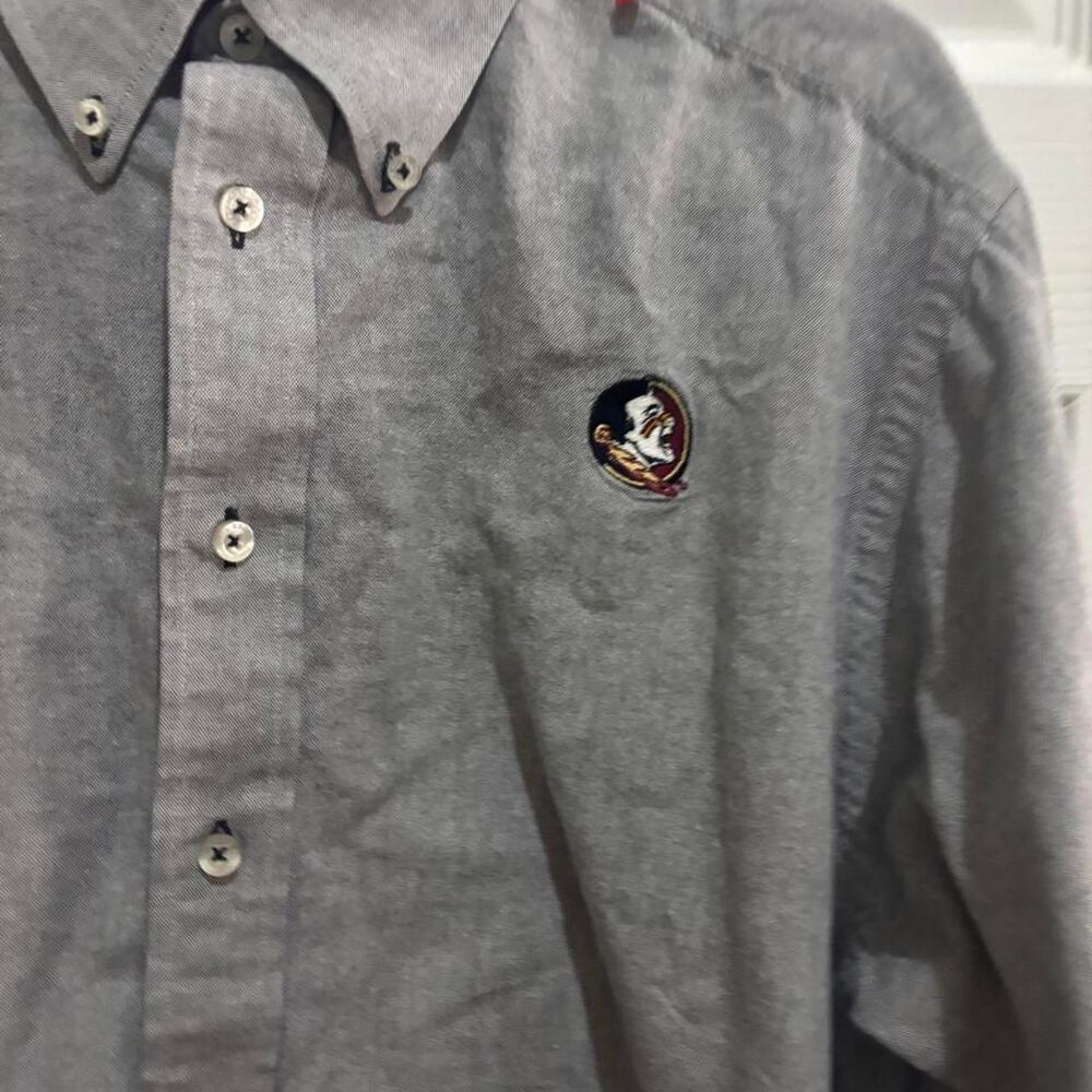 Unbranded Men's Grey and Blue Shirt